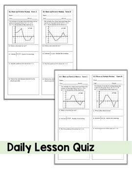 Another Look at Particle Motion (Unit 8 AP Calculus) - Image 4