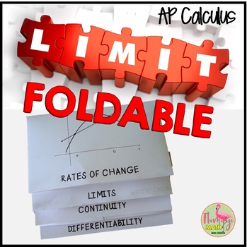 Limits Continuity and Differentiability Foldable Unit 1 AP Calculus