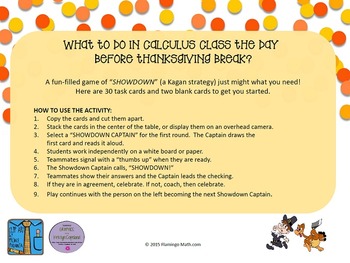 Derivatives Turkey Showdown Activity (Unit 3 Calculus) - Image 2