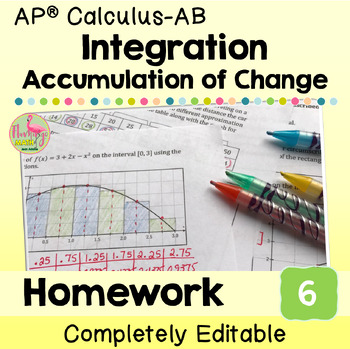 Integration Homework (Unit 6 AP Calculus AB)