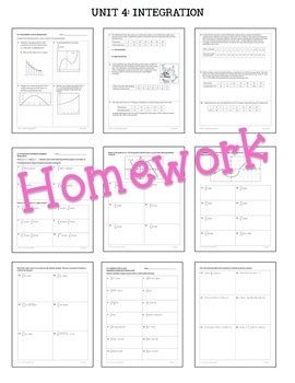 Integration Homework (Unit 6 AP Calculus AB) - Image 2