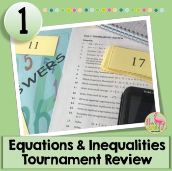 Equations and Inequalities Tournament Review (Algebra 2 - Unit 1)
