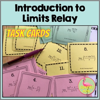 Calculus Limits Relay Task Cards Activity Unit 10 Precalculus