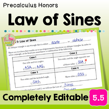 Law of Sines Lesson Unit 5 Precalculus