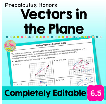 Vectors in the Plane Unit 6 Precalculus