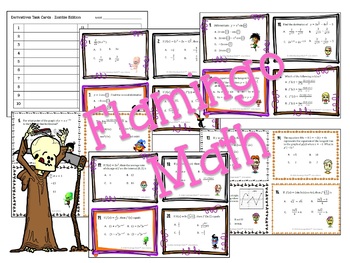 Derivative Rules Task Cards Zombie Edition (Unit 3 Calculus) - Image 2