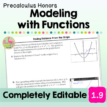 Modeling with Functions Lesson Unit 1 Precalculus