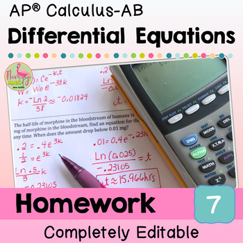 Differential Equations Homework (Unit 7 AP Calculus AB)