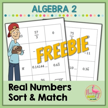 Real Numbers Sort and Match Activity (Algebra 2 - Unit 1)