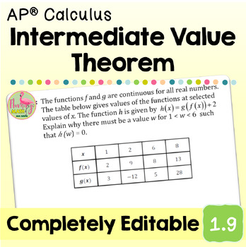 Intermediate Value Theorem (AP Calculus - Unit 1)