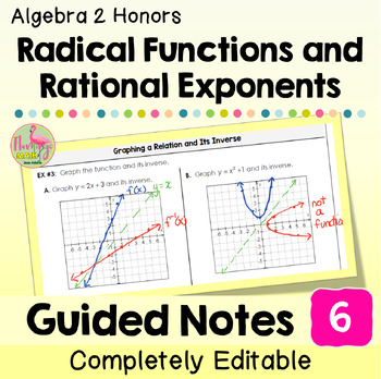 Radical Functions Guided Notes (Unit 6 Algebra 2)