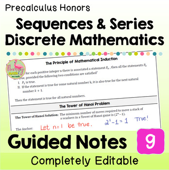 Sequences and Series Guided Notes Unit 9 Precalculus