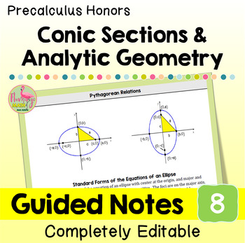 Conic Sections and Analytic Geometry Guided Notes Unit 8 Precalculus
