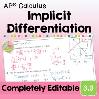 Implicit Differentiation (Unit 3 Calculus)