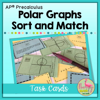 Polar Graphs Sort and Match Task Card Activity (Unit 6 Precalculus)