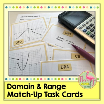 Domain and Range Match Up Activity (Algebra 2 - Unit 2)