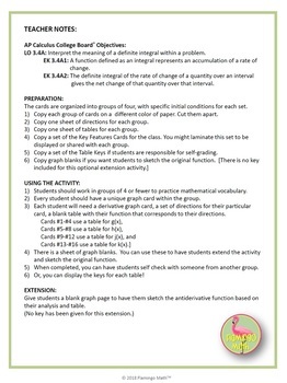 Calculus Accumulation Function Task Cards Activity (Unit 6) - Image 4