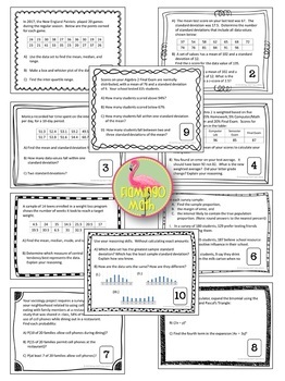 Data Analysis Station Activity (Algebra 2 - Unit 13) - Image 3