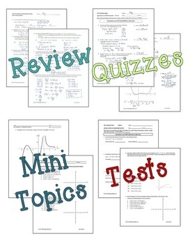 Contextual Applications of the Derivative Assessments (Unit 4 AP Calculus) - Image 2