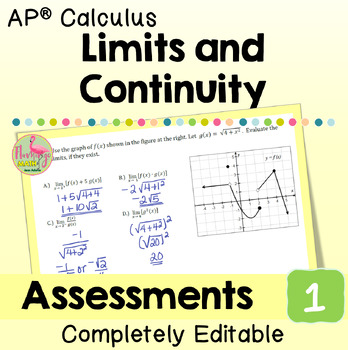 Limits and Continuity Assessments (Unit 1 AP Calculus)