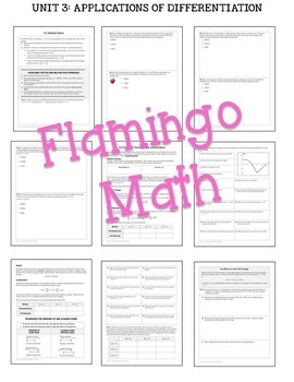 Contextual Applications of the Derivative Guided Notes (Unit 4-Calculus) - Image 2