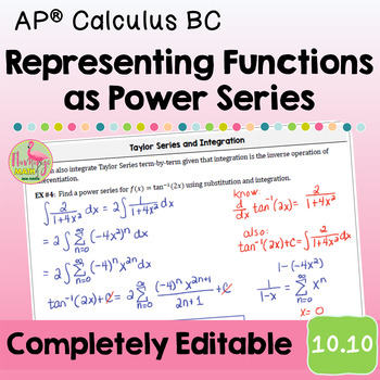 Representing Functions as Power Series (BC Calculus - Unit 10)