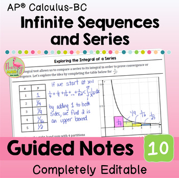 Infinite Sequences and Series Guided Notes (BC Calculus - Unit 10)
