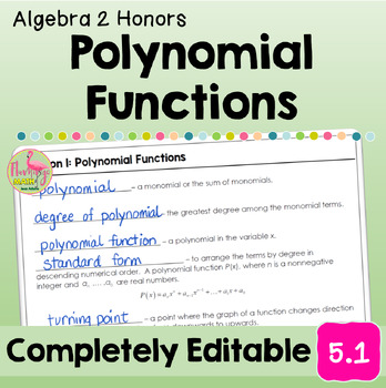 Polynomial Functions (Algebra 2 - Unit 5)