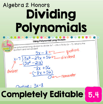 Dividing Polynomials (Algebra 2 - Unit 5)