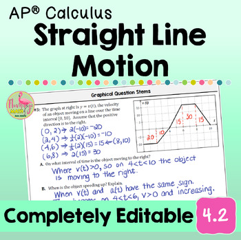 Straight Line Motion (Unit 4 Calculus)