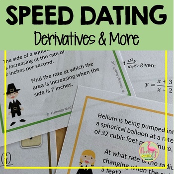 Calculus Derivatives and More Speed Dating