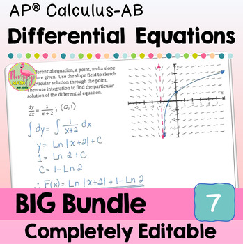 Differential Equations BIG Bundle (Unit 7 AP Calculus AB)