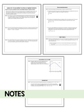 Accumulation Functions in Contexts (Unit 8 AP Calculus) - Image 2