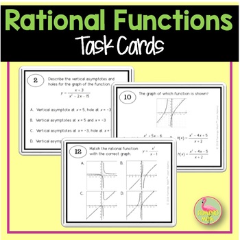 Polynomial and Rational Functions Task Cards