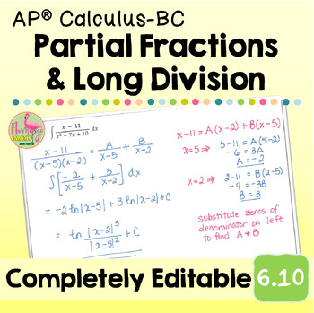 Partial Fractions and Long Division (Unit 6 AP Calculus BC)