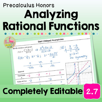 Analyzing Rational Functions Lesson Unit 2 Precalculus
