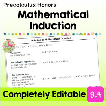Mathematical Induction Lesson Unit 9 Precalculus