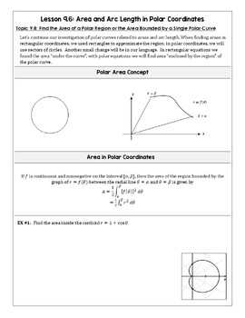 Area and Arc Length in Polar Coordinates (Unit 9 AP Calculus BC) - Image 2