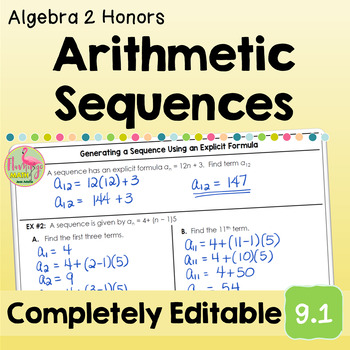Arithmetic Sequences (Algebra 2 - Unit 9)