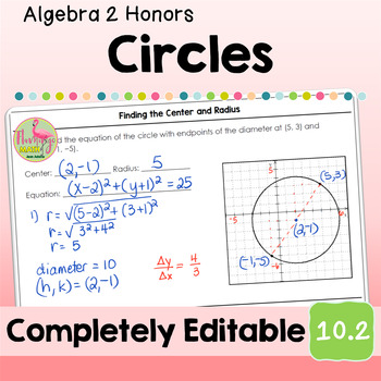 Circles (Algebra 2 - Unit 10)