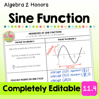 The Sine Function (Algebra 2 - Unit 11)