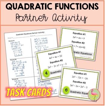 Quadratic Equations Partner Activity