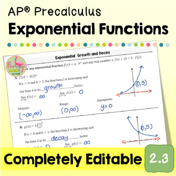 Exponential Functions (Unit 2 AP Precalculus)