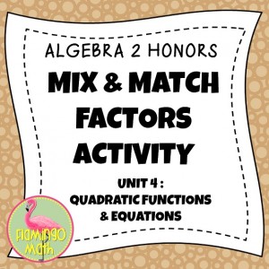 Mix and Match Factors   