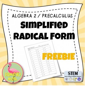 Simplified Radical Form   